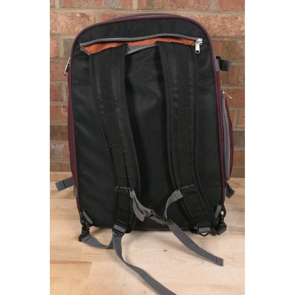 eBags Mother Lode Travel Backpack Convertible Expandable Luggage Burgundy